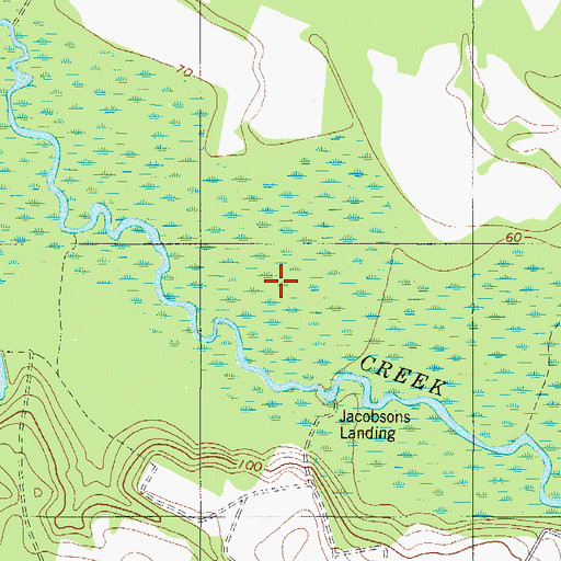 Topographic Map of Horseshoe Lead Creek, SC