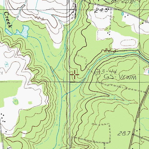 Topographic Map of Allen Creek, SC
