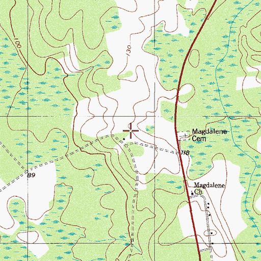 Topographic Map of Milbury, SC