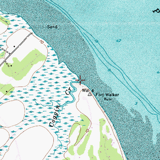 Topographic Map of Fish Haul Creek, SC