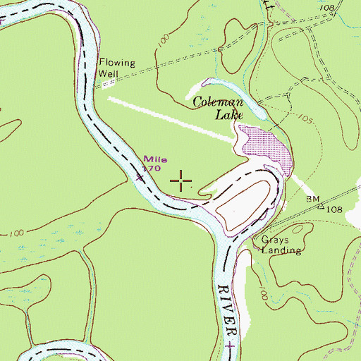 Topographic Map of Eagle Point, SC