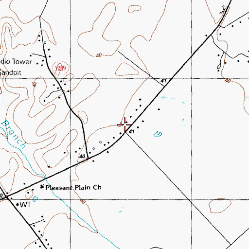 Topographic Map of Trueway Church, SC