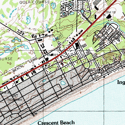 Topographic Map of Trinity Church, SC