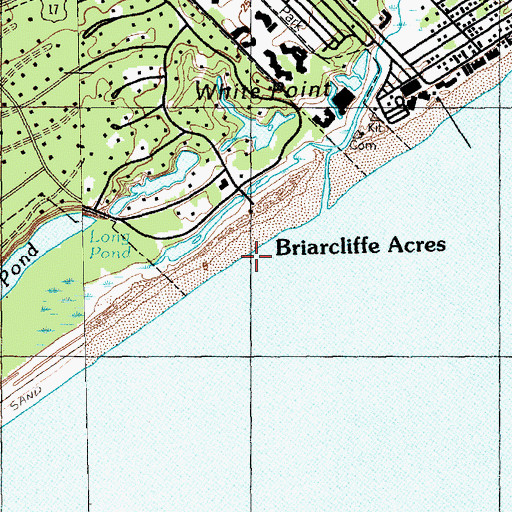 Topographic Map of Briarcliffe Acres, SC