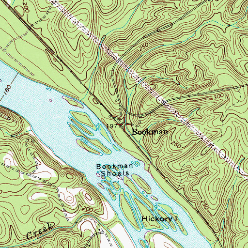 Topographic Map of Bookman, SC
