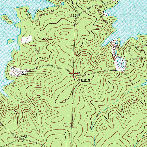Topographic Map of Climax, SC