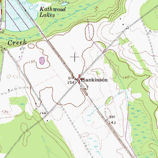 Topographic Map of Hankinson, SC