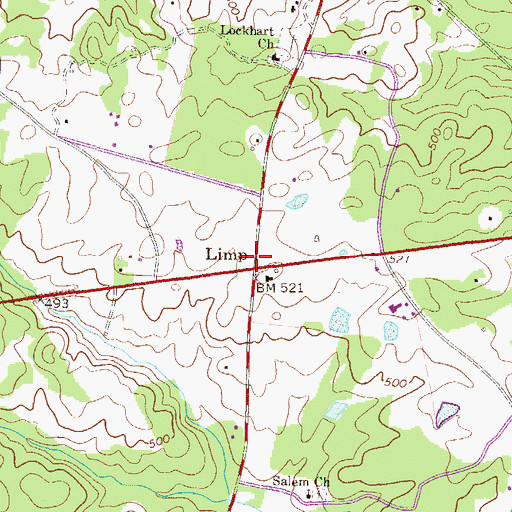 Topographic Map of Limp, SC