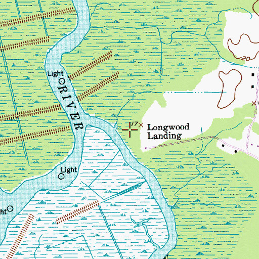 Topographic Map of Longwood Landing, SC