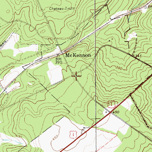 Topographic Map of McKennon, SC