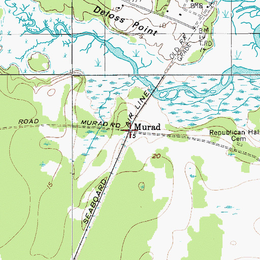 Topographic Map of Murad, SC