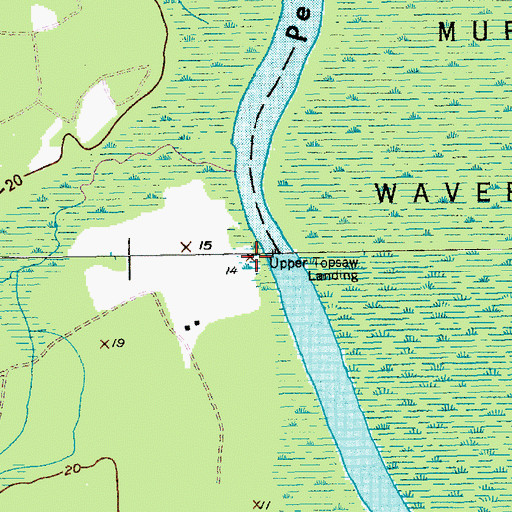 Topographic Map of Upper Topsaw Landing, SC