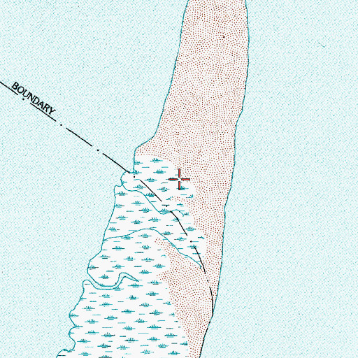 Topographic Map of Cape Island Point, SC