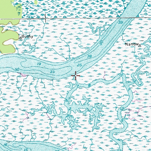 Topographic Map of Lynan Creek, SC