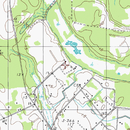 Topographic Map of First African Church, SC