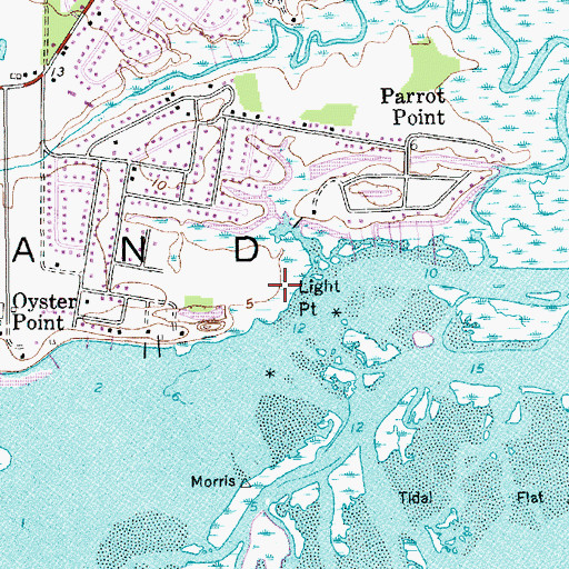 Topographic Map of Lighthouse Point, SC