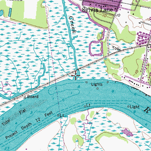 Topographic Map of Long Branch, SC