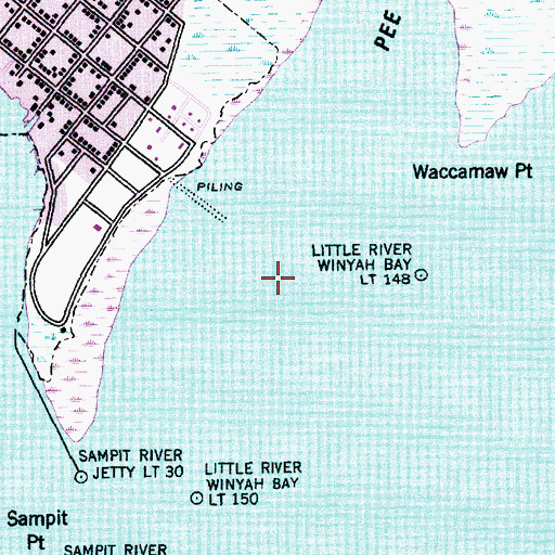 Topographic Map of Great Pee Dee River, SC