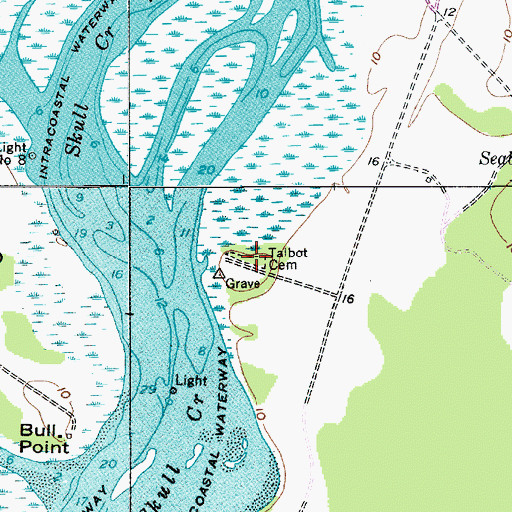Topographic Map of Talbor Cemetery, SC