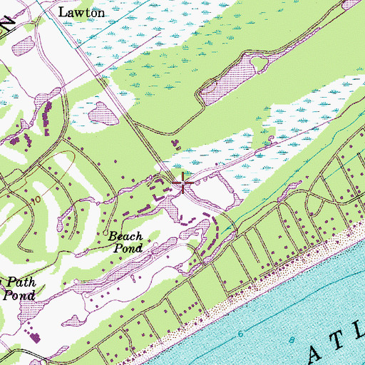Topographic Map of Sea Pines Plantation, SC