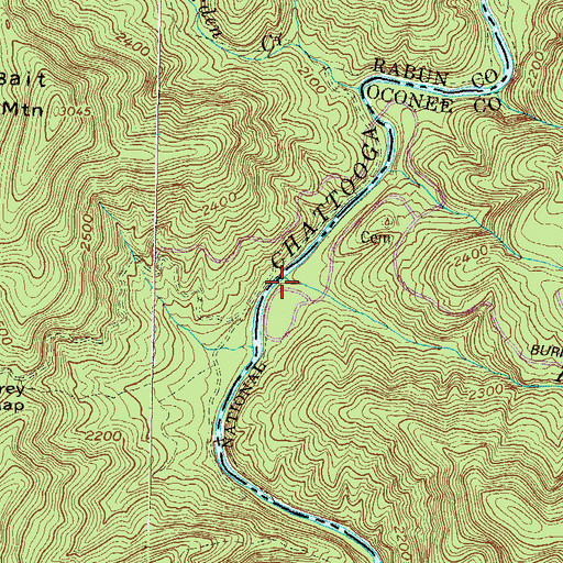 Topographic Map of King Creek, SC