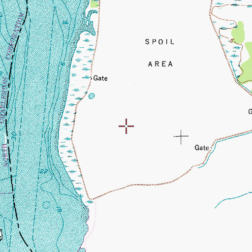 Topographic Map of Drum Island Reach, SC