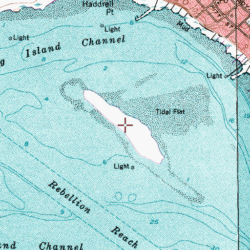 Topographic Map of Crab Bank, SC