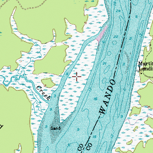 Topographic Map of Juba Island, SC