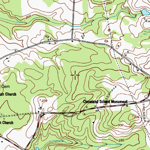 Topographic Map of Interchange 101, SC