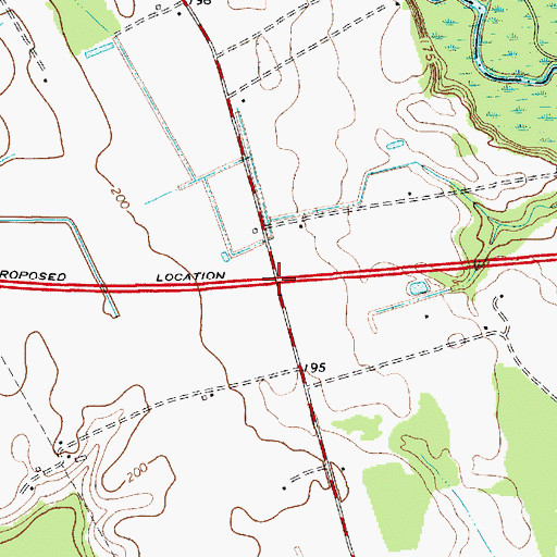 Topographic Map of Interchange 120, SC