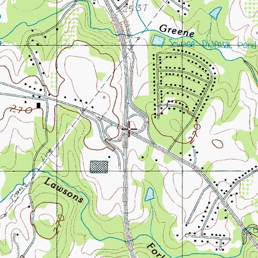 Topographic Map of Interchange 15, SC