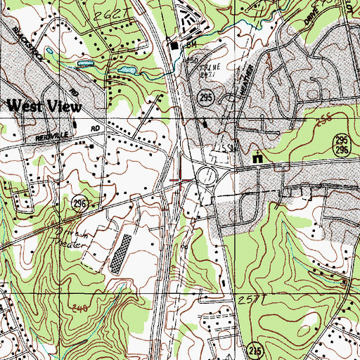Topographic Map of Interchange 22, SC