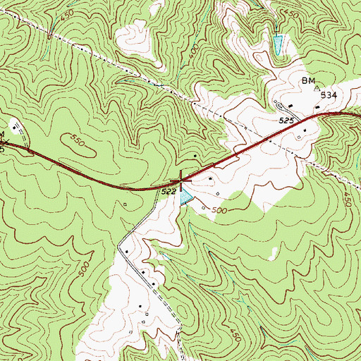 Topographic Map of Interchange 55, SC