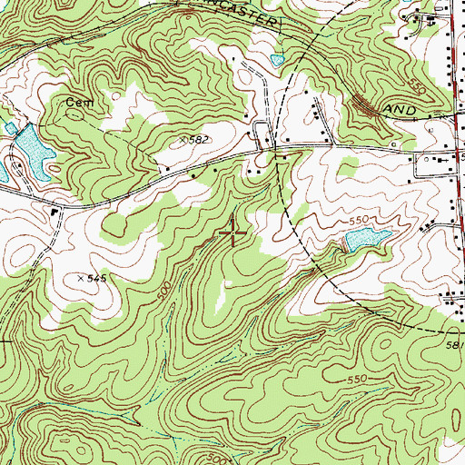 Topographic Map of Interchange 62, SC