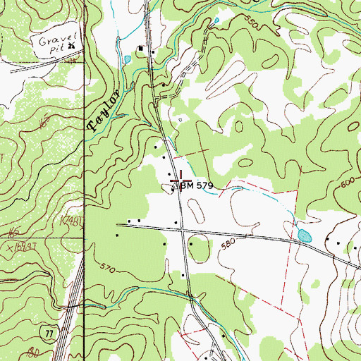 Topographic Map of Interchange 75, SC
