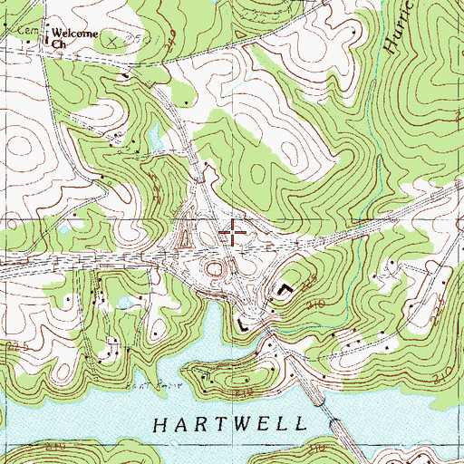 Topographic Map of Interchange 19, SC