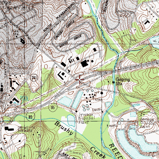 Topographic Map of Interchange 46, SC