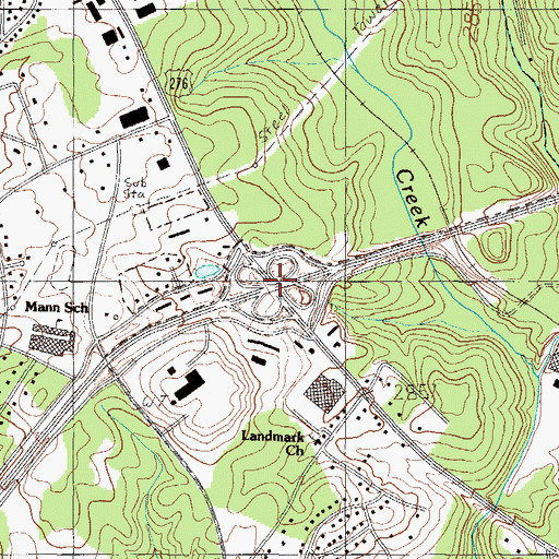 Topographic Map of Interchange 48, SC