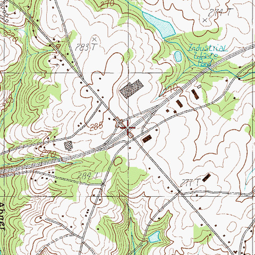 Topographic Map of Interchange 60, SC