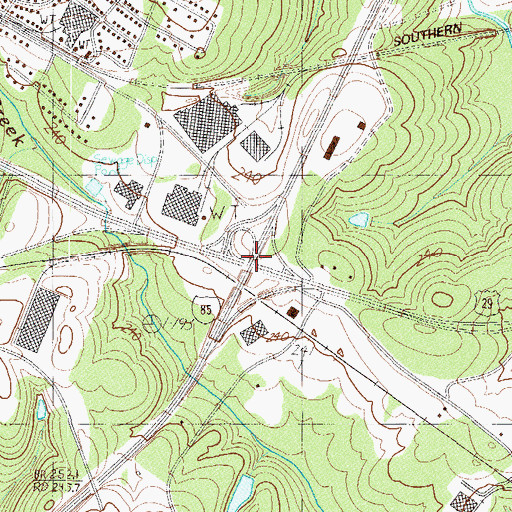 Topographic Map of Interchange 66, SC