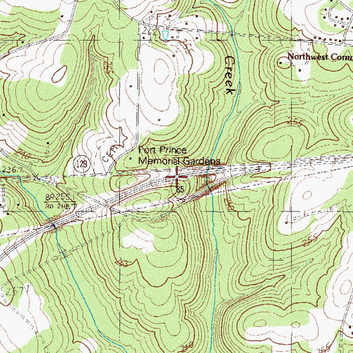 Topographic Map of Interchange 68, SC