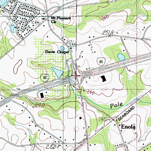 Topographic Map of Interchange 79, SC