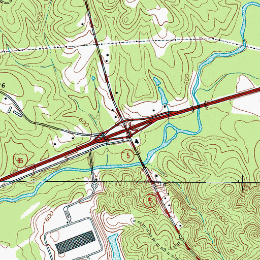 Topographic Map of Interchange 99, SC