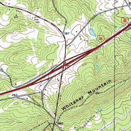 Topographic Map of Interchange 102, SC