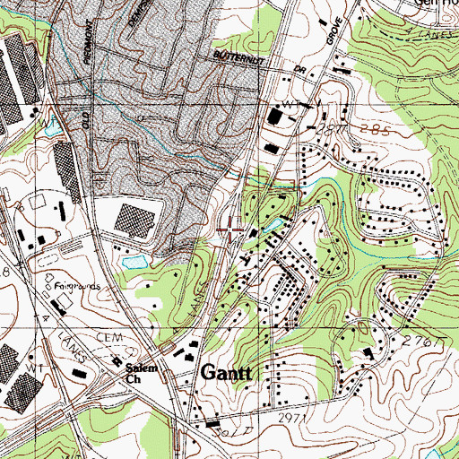 Topographic Map of Interchange 2, SC
