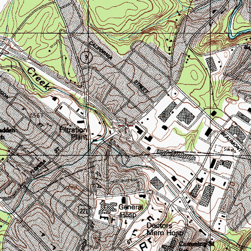 Topographic Map of Interchange 25, SC