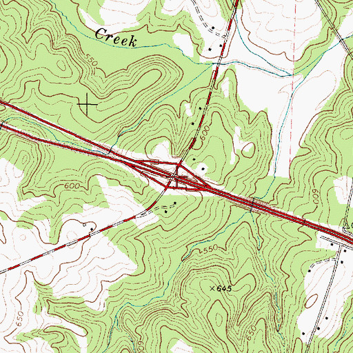 Topographic Map of Interchange 5, SC