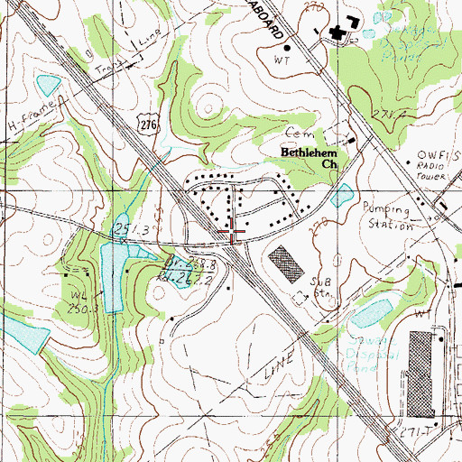 Topographic Map of Interchange 26, SC