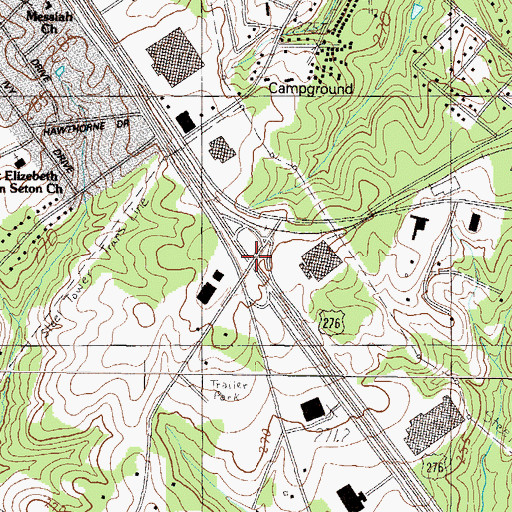 Topographic Map of Interchange 30, SC