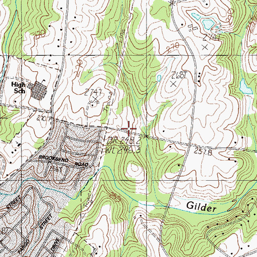 Topographic Map of Interchange 33, SC